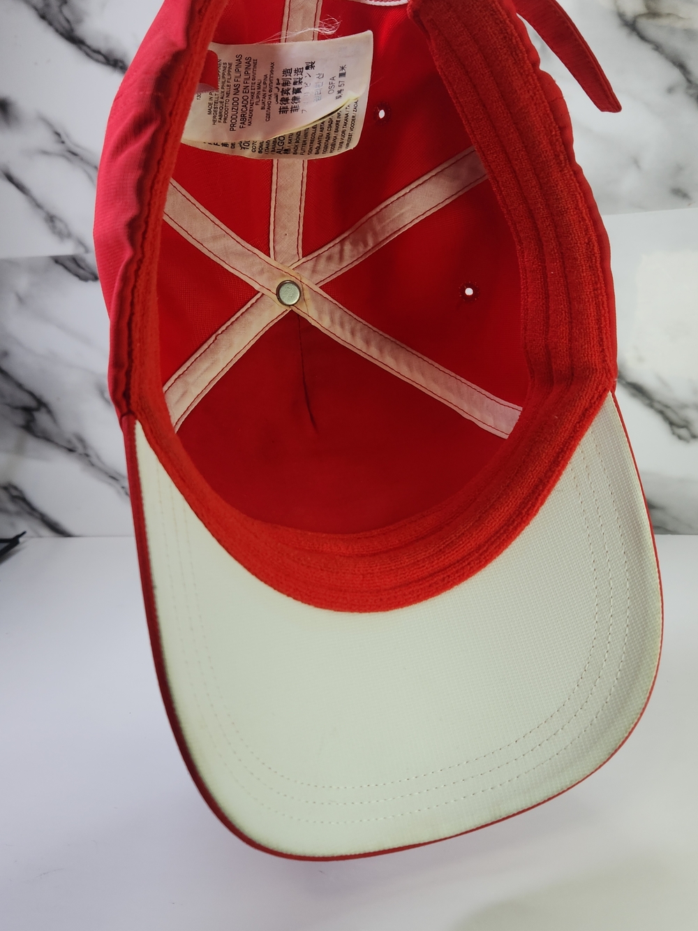 Ferrari Red Quilted Baseball Cap - Men’s Accessory Adjutable - Picture 7 of 7